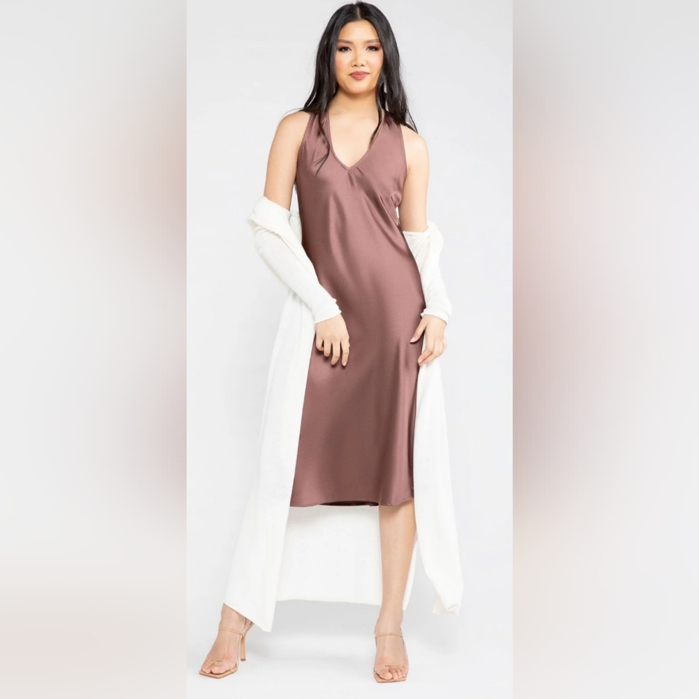 NWT🔥$335 Chloe Kristyn's Sleek "New Blue" Nina Sleeveless Dress 🤩 Sz Sm - Picture 10 of 13